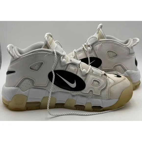 Nike Air More Uptempo 96 White Black Photon Dust Men US 11.5 DQ5014-100 - Picture 1 of 10